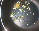 A picture of step 1 of Palak Batua and Broccoli ka saag.