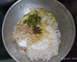 A picture of step 2 of Sabudana chat.
