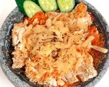 Foto langkah ke 7 dari resep Healthy Ayam Geprek Mozzarella – No Tepung, No Oil – Clean Eating Diet.