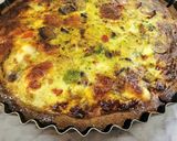 Foto del paso 6 de la receta: 🍄🍄‍🟫🥦Tarta de brócoli y champiñones con masa de polenta #singluten 🥦🍄‍🟫🍄
