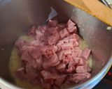 Gombás tejfölös Sertéspörkölt puliszkával recept fázis 3 fotója