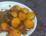 A picture of step 6 of Appam Manchurian.