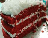 Foto langkah ke 10 dari resep Red Velvet Cake Kukus.