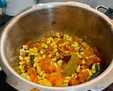 A picture of step 4 of Corn Pulao.