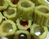 Foto langkah ke 1 dari resep Pare paria kukus isi vegetarian.