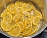 A picture of step 1 of Candied orange slices.