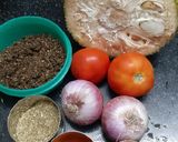 A picture of step 1 of Veg Thali.