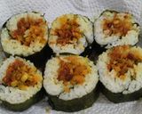 A picture of step 11 of Pork floss shrimp roll.