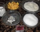 A picture of step 1 of Mango  coconut barfi.