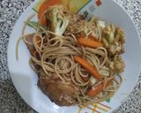 Foto del paso 4 de la receta: Verduras con espagueti