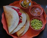 A picture of step 9 of Mysore style Masala Dosa.