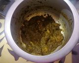 A picture of step 1 of Green Mutton Gravy or Ambada and Chukka Gosht.