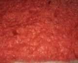 A picture of step 4 of Rose burfi.