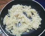 A picture of step 2 of Kesari Sama Rice halwa.