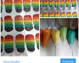 Foto langkah ke 4 dari resep Rainbow Lidah Kucing.