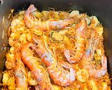 A picture of step 7 of Fideuà in Cosori Air Fryer.