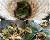 รูปขั้นตอนการทำที่ 2 ของ หมกเห็ดใส่ไข่ อาหารอีสาน