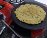 A picture of step 6 of Green onions bajra paratha.