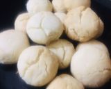 A picture of step 5 of Nankhatai.