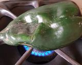 A picture of step 1 of Chiles Rellenos with Beans and Cheese.