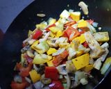 A picture of step 3 of Freshly picked courgette and chickpea curry.