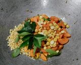 A picture of step 2 of Sooji/Semolina Potato, Tomato, Carrot Upma(no onion garlic).