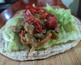 Foto del paso 5 de la receta: Tacos con salsa de verduras y carnes😋