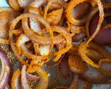 A picture of step 1 of Onion pakora (Monsoon special).