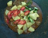 Foto langkah ke 5 dari resep Hati Ampela Kentang Saos Tiram.
