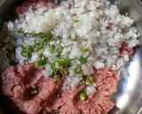 A picture of step 2 of Chinese meatballs.