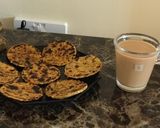 A picture of step 4 of Carrot and dil mini parathas# Rainbow contest# Day 1# 8/6/18.