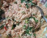 Foto langkah ke 2 dari resep 632) Pepes Tahu Daging Giling (tanpa daun).