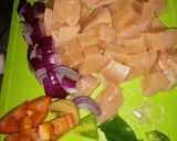 Foto del paso 1 de la receta: Brochetas de pollo