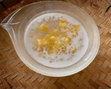 รูปขั้นตอนการทำที่ 3 ของ สาคูเปียกข้าวโพด 🌽