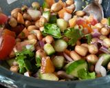A picture of step 1 of Vegan peanut chaat.