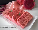 Foto langkah ke 11 dari resep Roti Tawar Buah Naga Eggless.