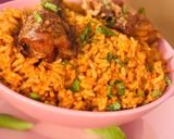A picture of step 7 of Palm oil rice.