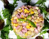 Фото кроку 5 до Салат с ветчиной и грибами.
