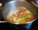Foto del paso 3 de la receta Arroz con pollo y jamón curado con setas y tomate secos