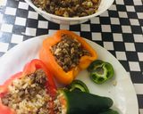 Foto del paso 2 de la receta: Pimientos Tres Colores  al Horno con carne Molida 👩‍🍳