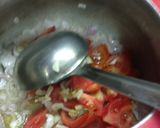 A picture of step 2 of Baingan bhaja.