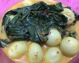 Foto langkah ke 7 dari resep Daun singkong telur puyuh.