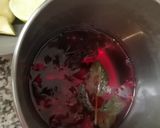 Une image de l'étape 2 de Jus ananas hibiscus.