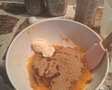 Foto del paso 1 de la receta: Budín húmedo de zapallo y cacao con avena vegano 🍫