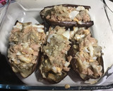 Foto del paso 2 de la receta: Berenjenas con atún, huevo duro y 5 clases de queso