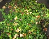 A picture of step 7 of Thai basil and chilli minced beef with an egg (Phat Kaphrao).