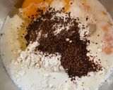 A picture of step 2 of Coffee Chocolate Waffle.