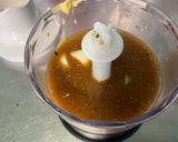 Une image de l'étape 6 de Marinade moutarde ail chèvre basilic au bouillon de champignons.