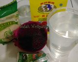Foto langkah ke 1 dari resep Agar-agar buah naga.