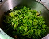 A picture of step 2 of Drumstick or Moringa Leaves and Sweet Corn Soup.
